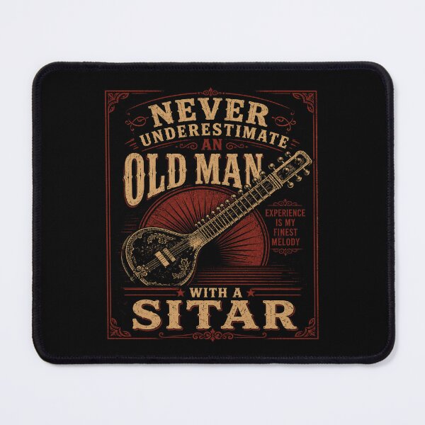 Item preview, Never Underestimate An Old Man With A Sitar | Vintage Concert Poster Edition designed and sold by AMICO77.