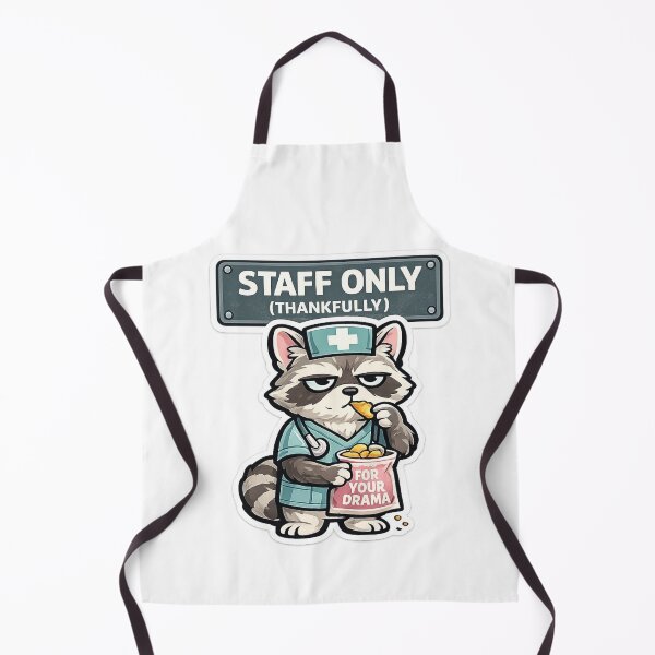 Item preview, Grumpy Nurse Raccoon Funny Medical Healthcare Gift designed and sold by Gentlestate.