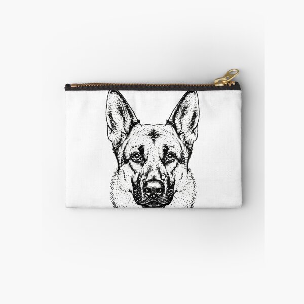 Item preview, German Shepperd dog in dots on white designed and sold by TerenceLacey.
