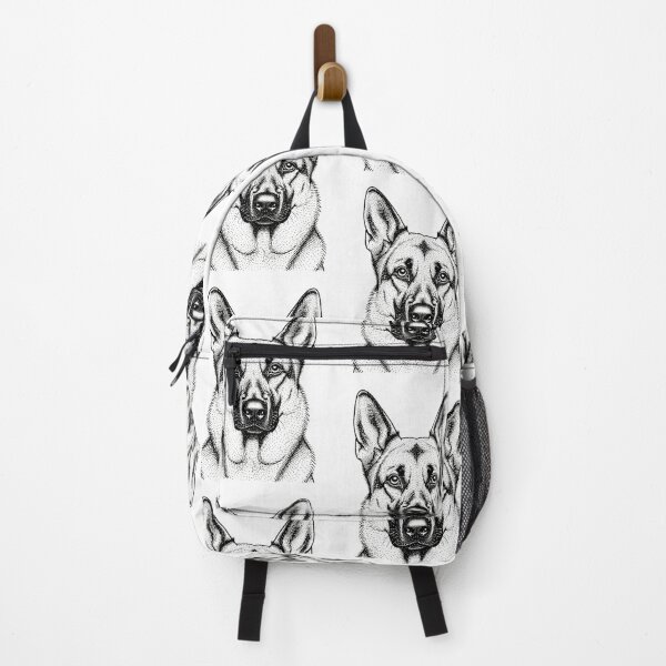 Item preview, German Shepperd dog in dots on white designed and sold by TerenceLacey.
