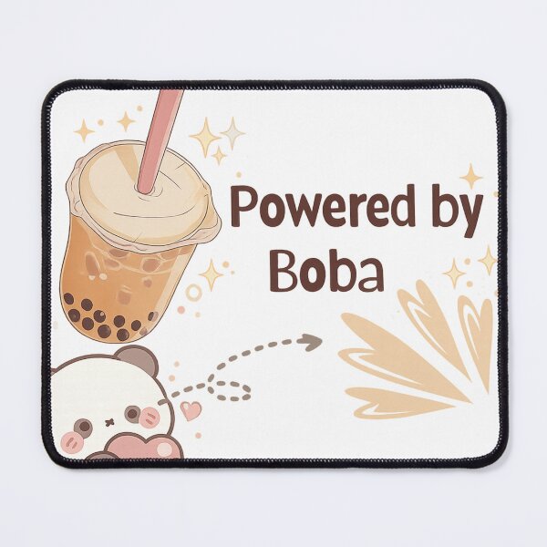 Item preview, Powered by Boba – Cute Bubble Tea Panda Kawaii Design designed and sold by ravenRM.