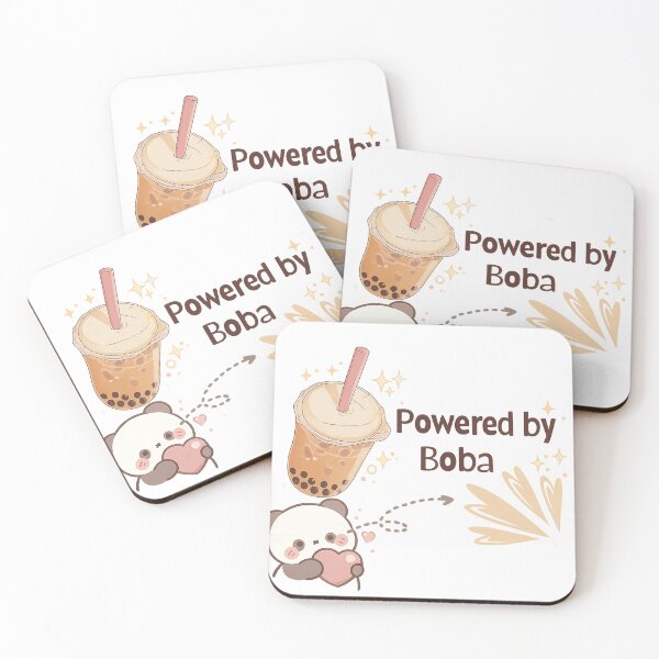 Item preview, Powered by Boba – Cute Bubble Tea Panda Kawaii Design designed and sold by ravenRM.