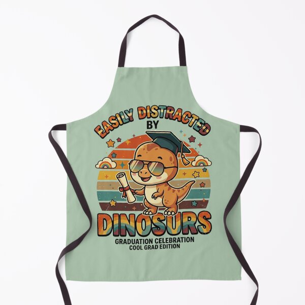 Item preview, Easily Distracted By Dinosaurs Funny Kids Graduation Gift Proud Dinosaur Lover Graduate designed and sold by Im-Ara.