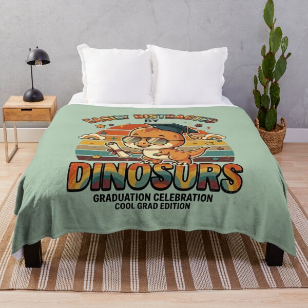 Item preview, Easily Distracted By Dinosaurs Funny Kids Graduation Gift Proud Dinosaur Lover Graduate designed and sold by Im-Ara.