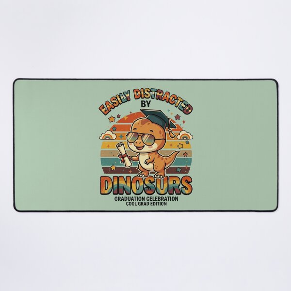 Item preview, Easily Distracted By Dinosaurs Funny Kids Graduation Gift Proud Dinosaur Lover Graduate designed and sold by Im-Ara.