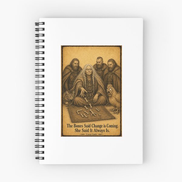 Item preview, Crone Cards — The Bones Said Change is Coming. She Said It Always Is. designed and sold by Kay Mhor Studio.
