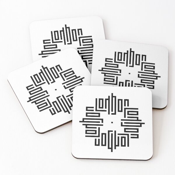 Item preview, LONDON | Black  | Modern Geometric Kufi Calligraphy | From Name to Art   designed and sold by FOR YOUR NAME.