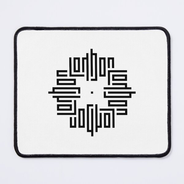 Item preview, LONDON | Black | Modern Geometric Kufi Calligraphy | From Name to Art designed and sold by FOR YOUR NAME.