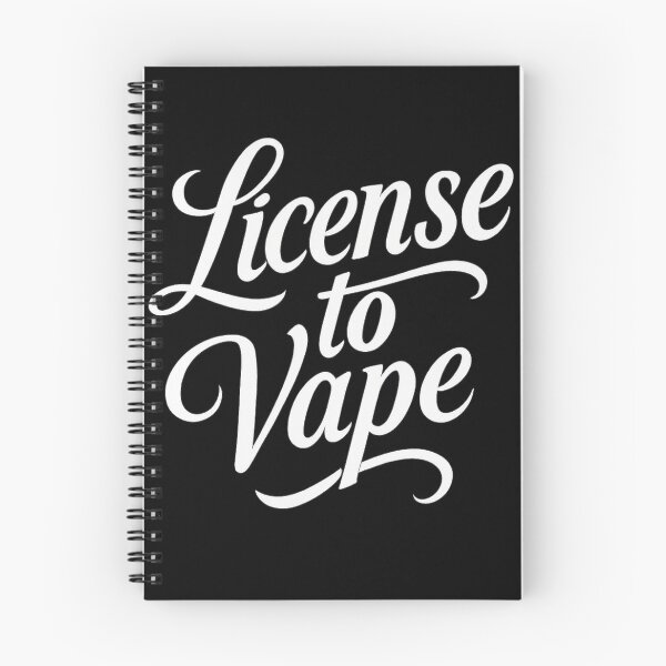 Item preview, License to Vape – Tattoo Style Lettering designed and sold by House of Taste Vape Designs.