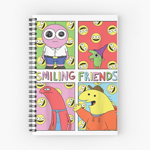 Item preview, Smiling Friends Smiley Face Character Collage designed and sold by Plonkylar.