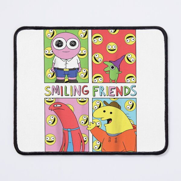 Item preview, Smiling Friends Smiley Face Character Collage designed and sold by Plonkylar.