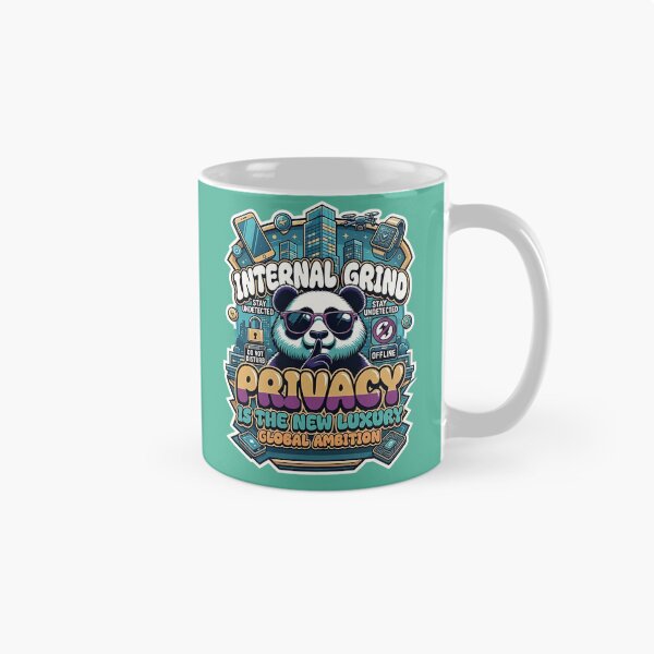 Item preview, Privacy Is The New Luxury - Internal Grind Panda Streetwear designed and sold by RajaArtDesign.