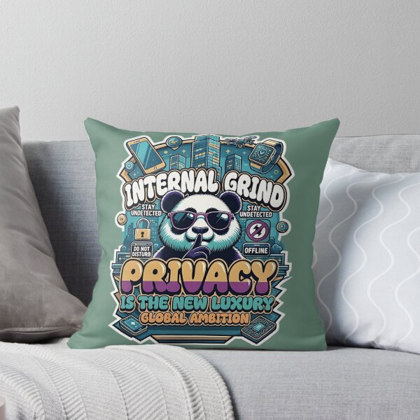 Item preview, Privacy Is The New Luxury - Internal Grind Panda Streetwear designed and sold by RajaArtDesign.