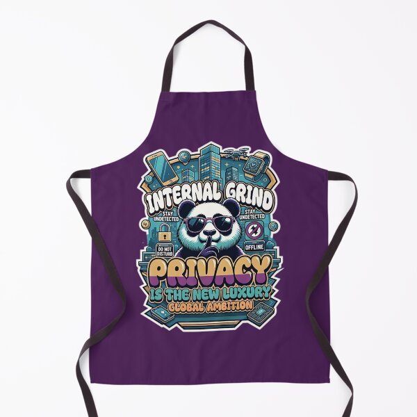 Item preview, Privacy Is The New Luxury - Internal Grind Panda Streetwear designed and sold by RajaArtDesign.