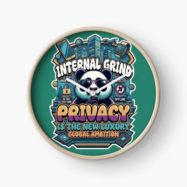 Item preview, Privacy Is The New Luxury - Internal Grind Panda Streetwear designed and sold by RajaArtDesign.