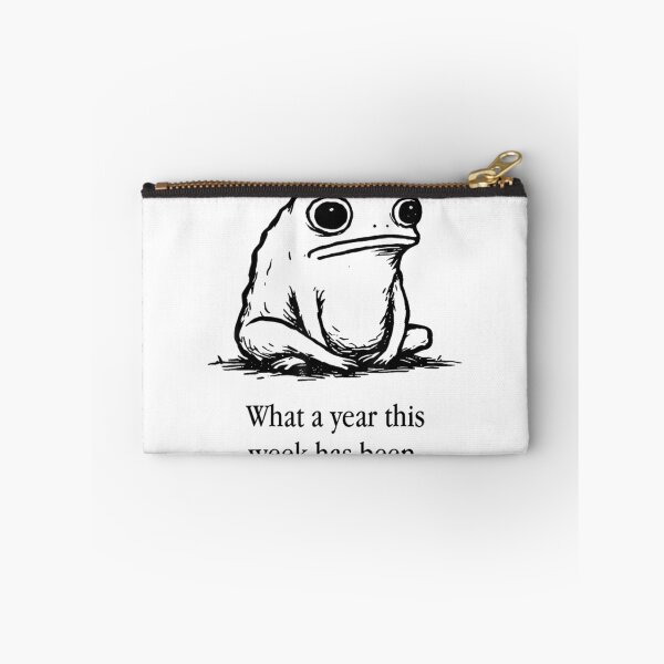 Item preview, What A Year This Week Has Been Funny Tired Toad Meme designed and sold by YubitaLeLe.