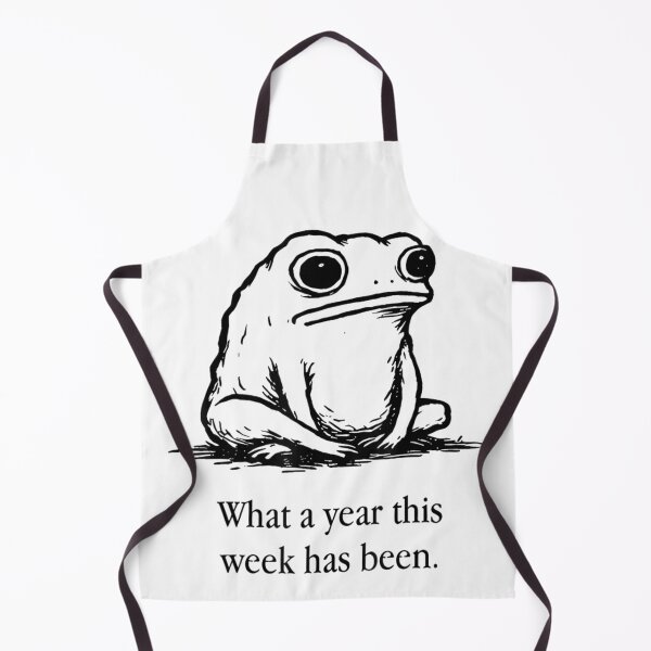 Item preview, What A Year This Week Has Been Funny Tired Toad Meme designed and sold by YubitaLeLe.