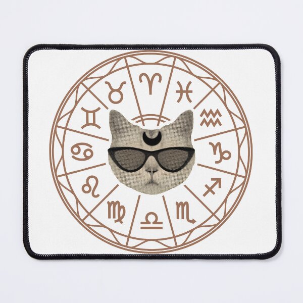 Item preview, Cool Cosmic Cat Zodiac Wheel designed and sold by Blupunk.