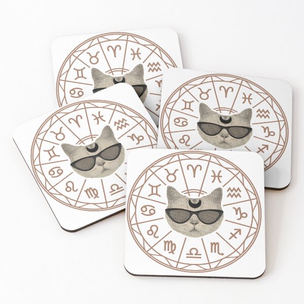 Item preview, Cool Cosmic Cat Zodiac Wheel designed and sold by Blupunk.