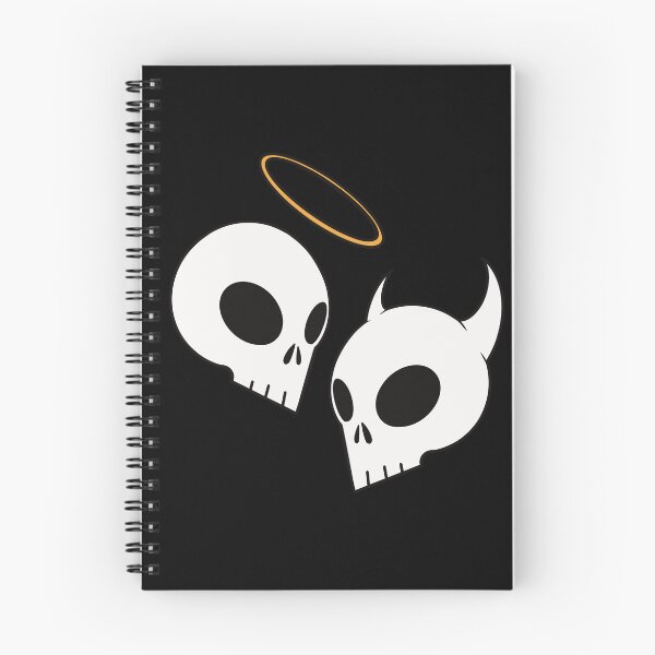 Item preview, Angel and devil skulls designed and sold by AngelPainter.