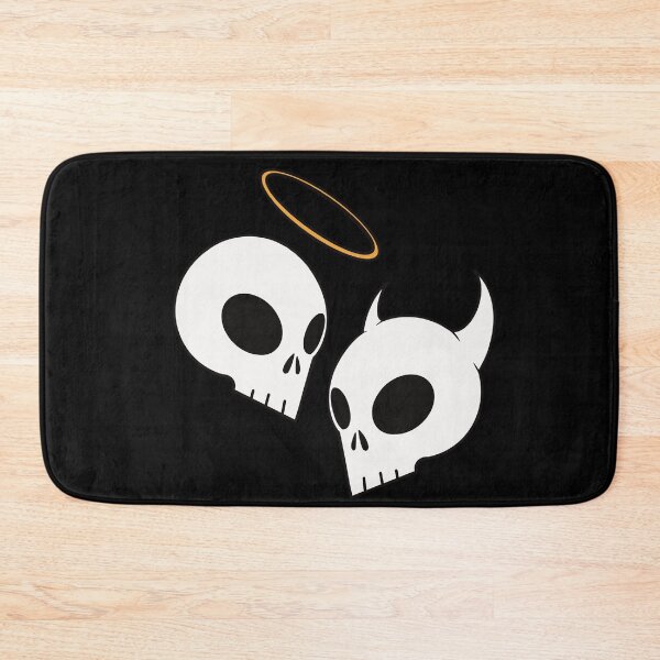 Item preview, Angel and devil skulls designed and sold by AngelPainter.