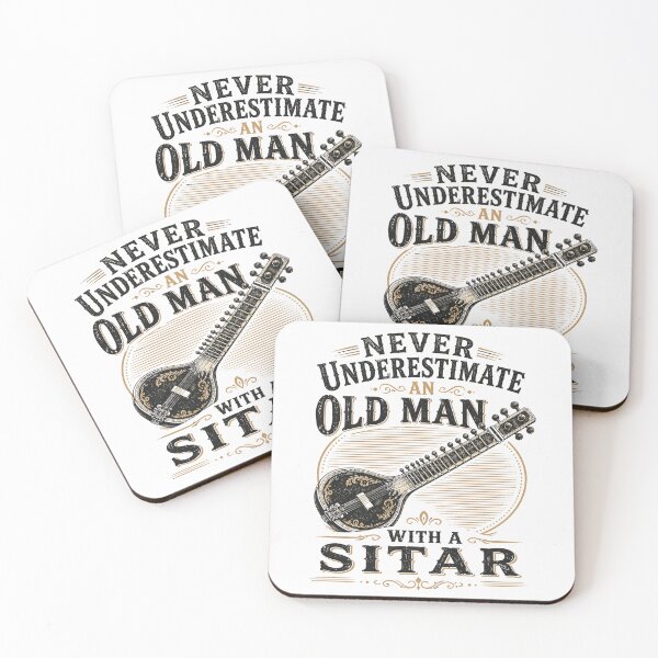 Item preview, Never Underestimate An Old Man With A Sitar | Heritage Sitar Edition designed and sold by AMICO77.