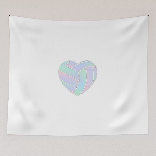 Item preview, Minimalist Geometric Volleyball Heart Shape Design designed and sold by DripCultureLab.