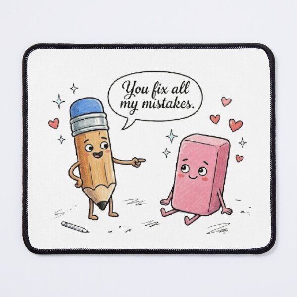 Item preview, Pencil Eraser Cute Characters Stationary Couple Relationship Friends Teacher Love School Cartoon Comic Book Rubber Work designed and sold by SamiraArts.