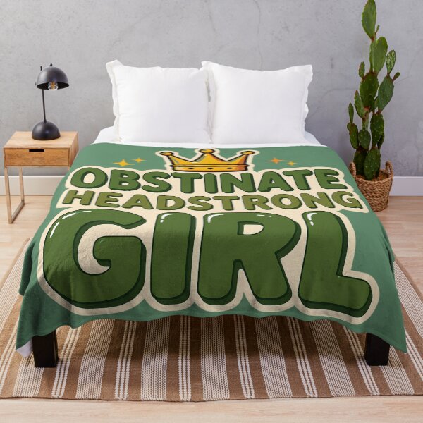 Item preview, Obstinate Headstrong Girl – Pride and Prejudice Inspired Literary Design designed and sold by The Sandy Design Store.