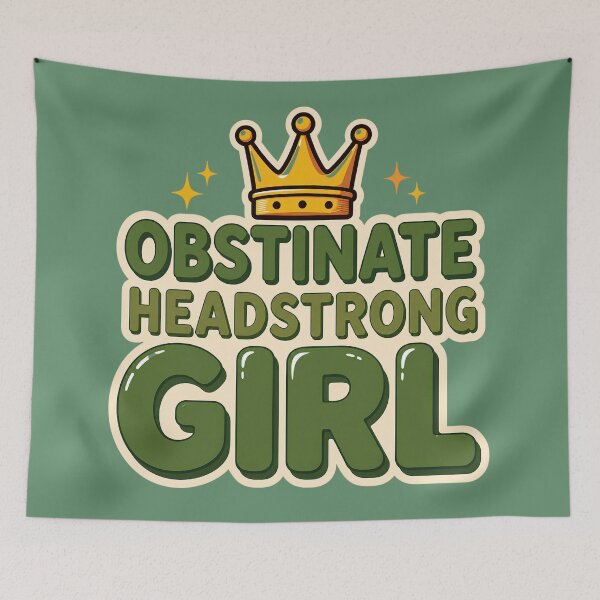 Item preview, Obstinate Headstrong Girl – Pride and Prejudice Inspired Literary Design designed and sold by The Sandy Design Store.