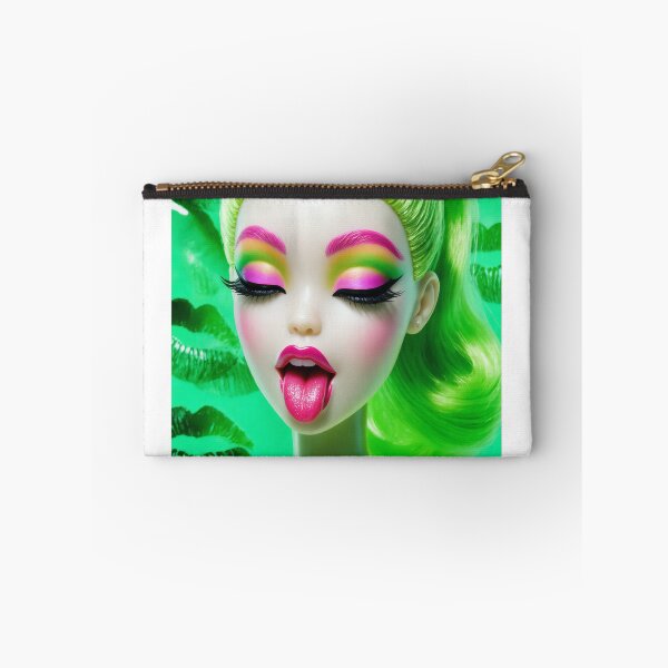 Item preview, Neon Green Melting Slime Doll Pop Art designed and sold by y2kponyclub.