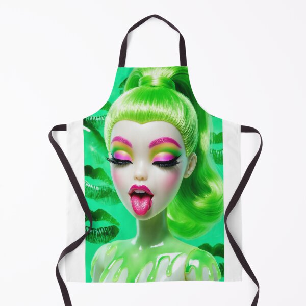 Item preview, Neon Green Melting Slime Doll Pop Art designed and sold by y2kponyclub.
