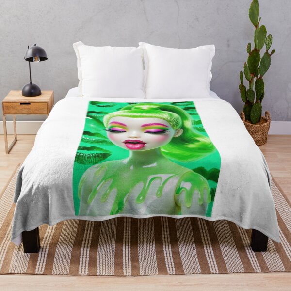 Item preview, Neon Green Melting Slime Doll Pop Art designed and sold by y2kponyclub.