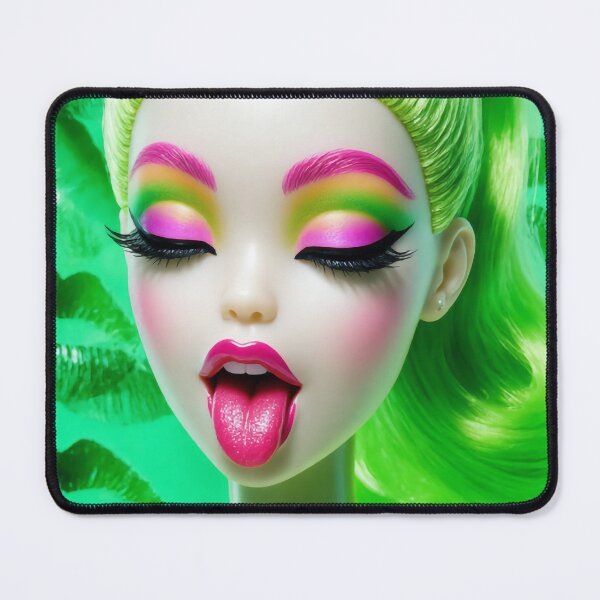 Item preview, Neon Green Melting Slime Doll Pop Art designed and sold by y2kponyclub.