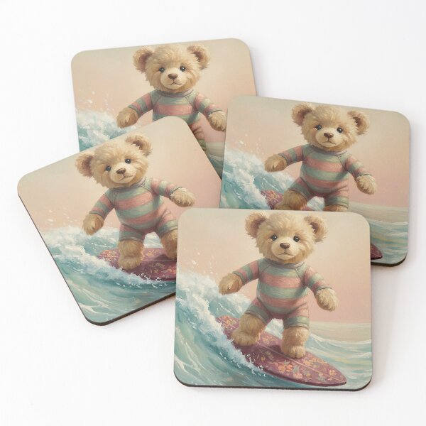 Item preview, Surfing adventure with teddy bears designed and sold by paulrommer.