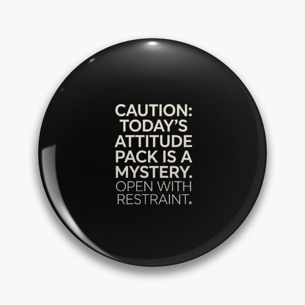 Item preview, Caution Attitude Pack Is A Mystery Funny Sarcastic designed and sold by artlife4.
