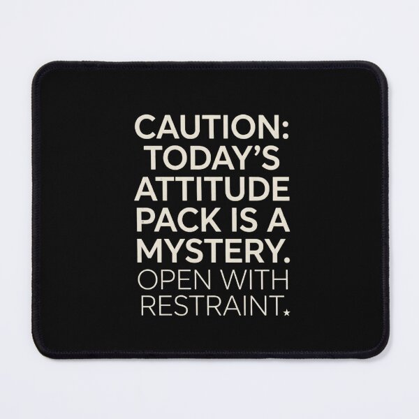 Item preview, Caution Attitude Pack Is A Mystery Funny Sarcastic designed and sold by artlife4.