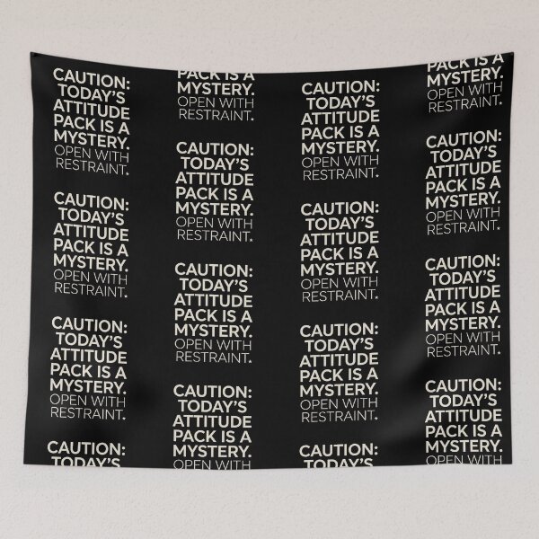Item preview, Caution Attitude Pack Is A Mystery Funny Sarcastic designed and sold by artlife4.