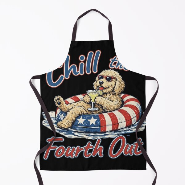 Item preview, Chill the Fourth Out Patriotic Goldendoodle Dog 4th of July designed and sold by haitrieuic96.