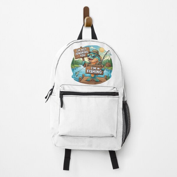 Item preview,  Funny Fishing Design – I'm Not Ignoring You, I'm Fishing designed and sold by nouri el wardi.