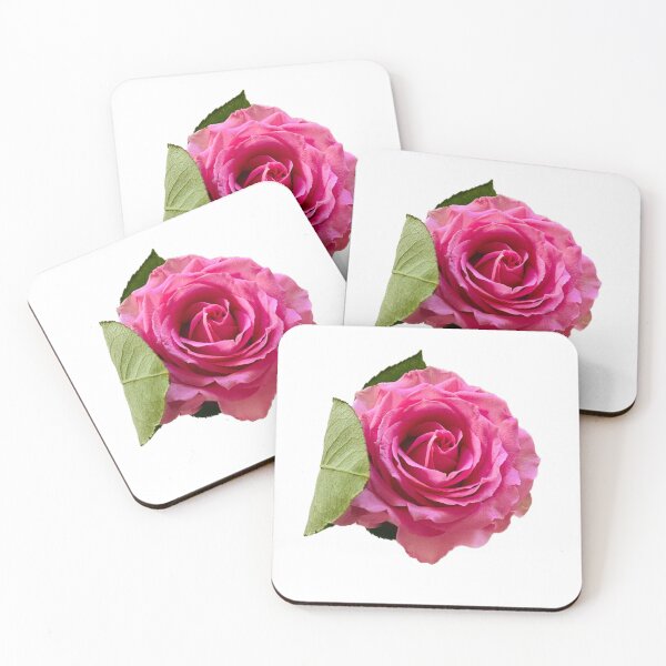 Item preview, Romantic Hot Pink Rose Blossom Cutout designed and sold by BalkanBloom.