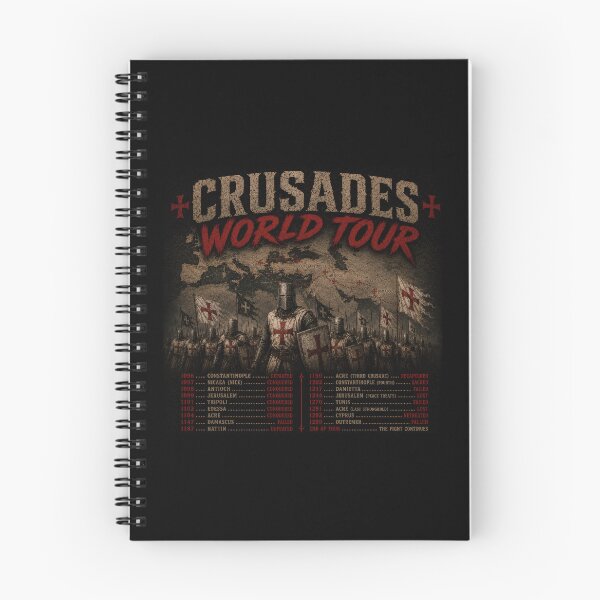 Item preview, Crusades World Tour Medieval Knight Parody designed and sold by Retr0Tshirts.