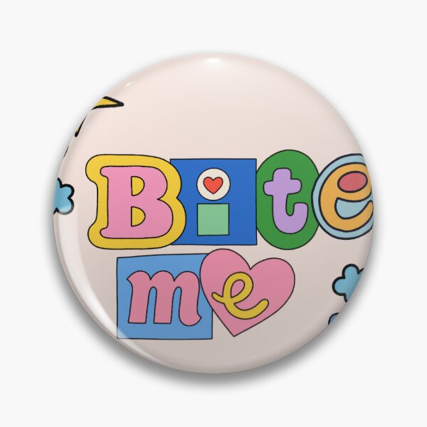 Item preview, Will Bite Cute Scrabble Scrapbook Bite Me Cute Colorful Colorblock designed and sold by FIGGITY FERN.