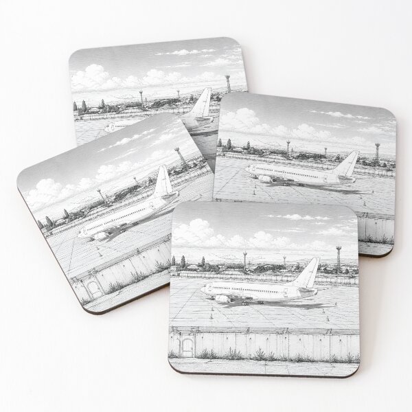 Item preview, Commercial Airplane at Airport designed and sold by EMaviation_.