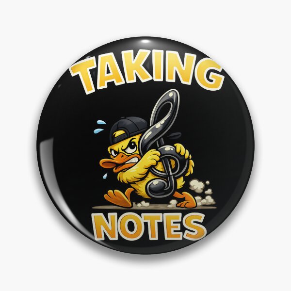 Item preview, Taking Notes Funny Music Duck Design designed and sold by TeeTimeTreasure.