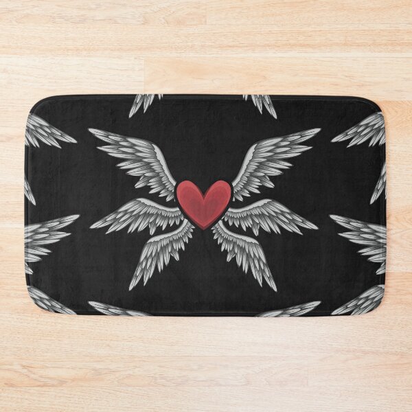 Item preview, Angelic heart and feathered wings  designed and sold by AngelPainter.