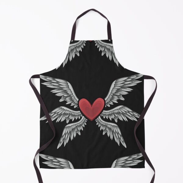 Item preview, Angelic heart and feathered wings designed and sold by AngelPainter.