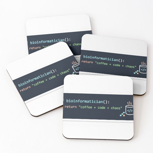 Item preview, Def Bioinformatician Coffee Code Chaos Sticker designed and sold by HypatiaLab.