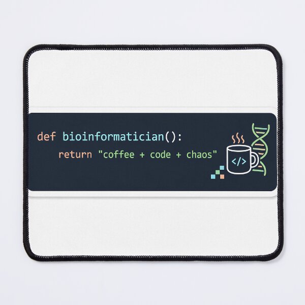 Item preview, Def Bioinformatician Coffee Code Chaos Sticker designed and sold by HypatiaLab.