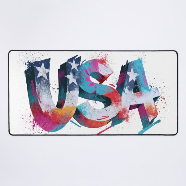 Item preview, American Flag USA Graffiti T-Shirt | Patriotic Fourth of July Tee designed and sold by folskullyz.